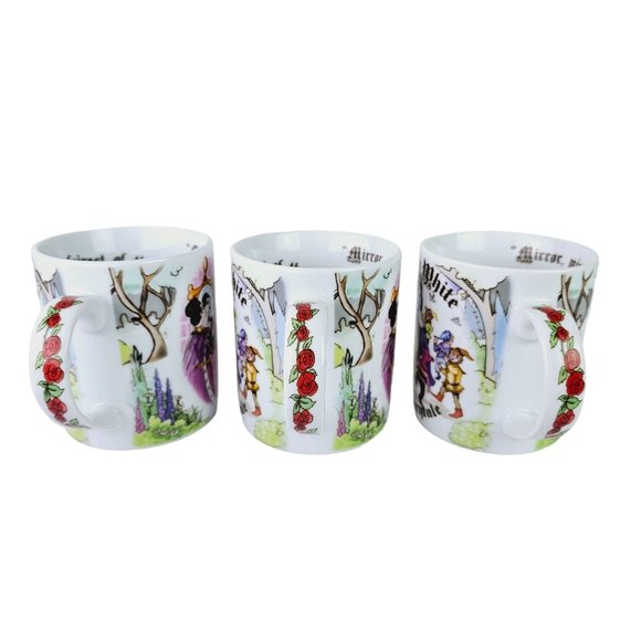 Snow White Paul Cardew England, 2012 Coffee Hot Drink Mug, Set of 3 - Picture 2 of 9